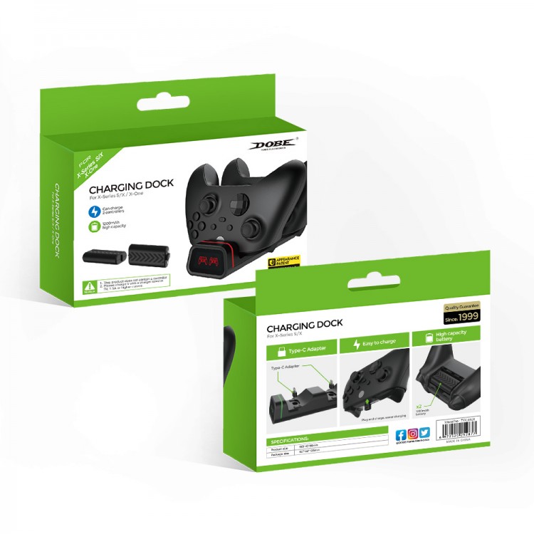خرید شارژر دسته Xbox مدل Dobe - چراغدار - Image 5